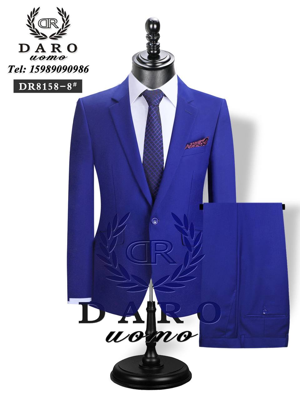 Royal blue DARO 2-piece suit